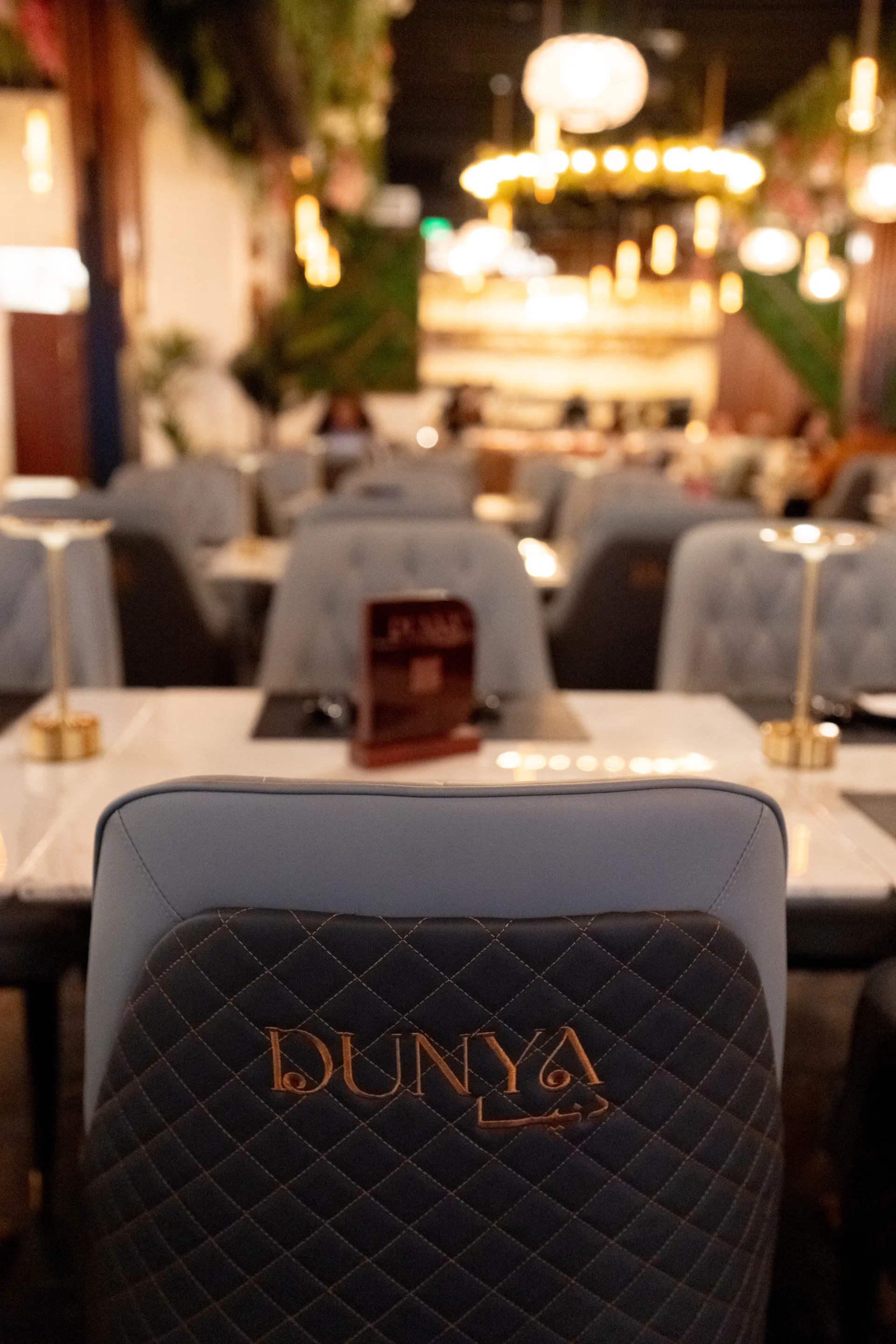 DUNYA branded leather booths